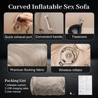 Canapé-Chaise Gonflable Automatique pour le Sexe, Meuble BDSM Bondage, Coussin de Lit de Soutien de Position, Oreiller, Jouets pour Adultes, Rampe pour le Plaisir Sexuel