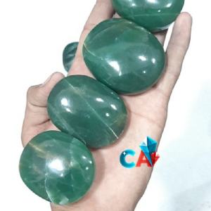 Pierre de palme en jade vert de haute qualité Feng Shui sculpté et poli artisanat en cristal d'Inde pour la décoration à bas prix - Product Image 3