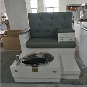 Ghế làm móng kiểu <span class=keywords><strong>spa</strong></span> hiện đại màu xám nhạt cao cấp của Úc có bồn ngâm chân - Product Image 3