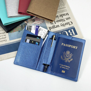 Funda para Pasaporte, Cartera, Accesorios de Viaje, Bloqueo RFID, Estuche para Tarjetas de Cuero PU, Clip para Pasaporte para Mujeres y Hombres - Product Image 4