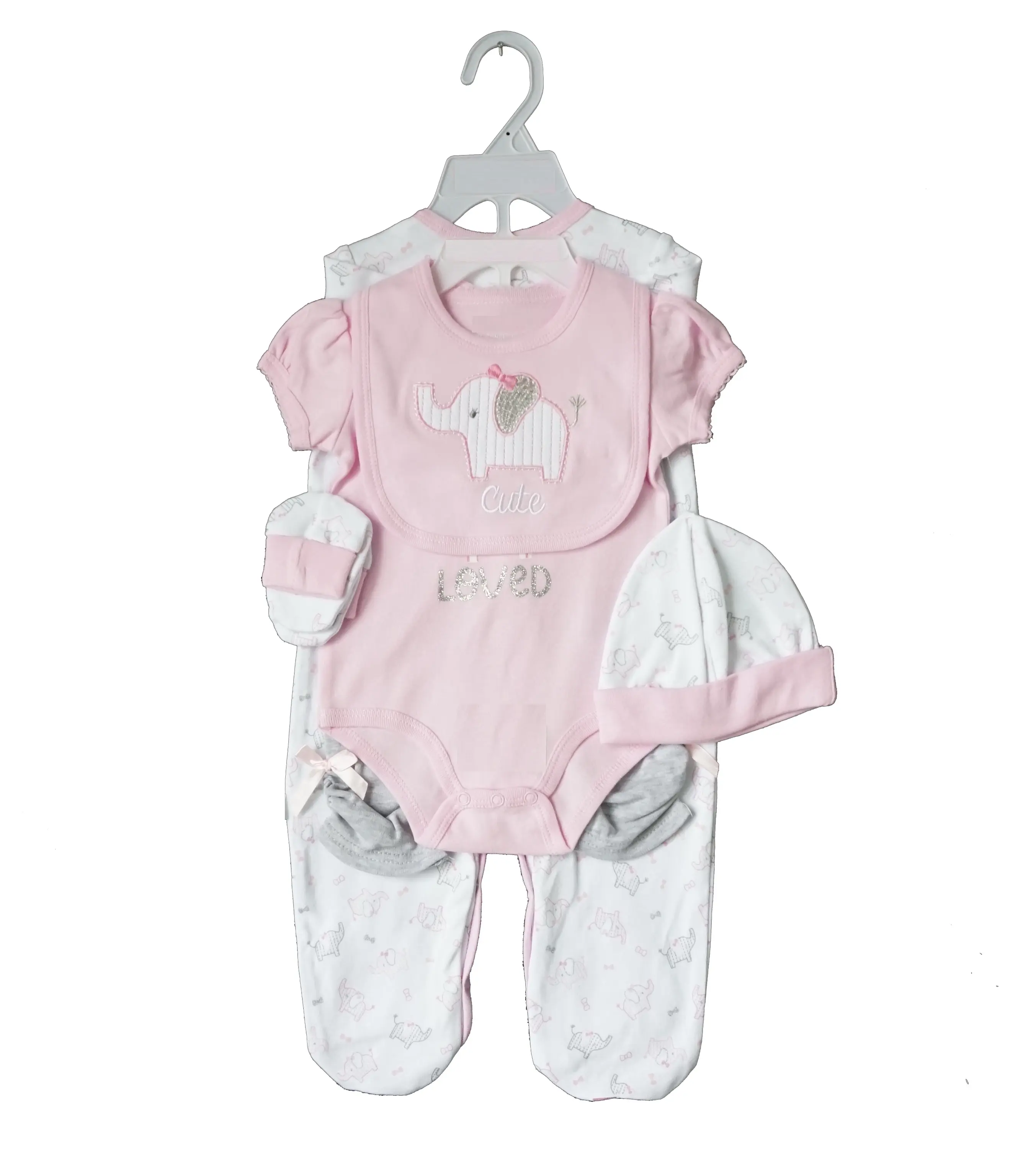 Baby fashion 2023 baby suits clothes sleepsuit rompers newborn baby hats mittens socks gift set 2023