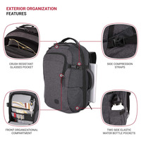 Grand sac de voyage week-end, sac à dos en polyester personnalisé, imperméable, pour ordinateur portable, sacs d'affaires pour hommes