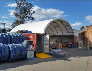 Steel structure Igloo container shelter , warehouse tent
