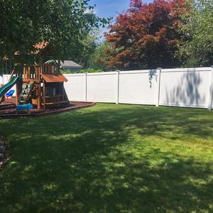 Recinzione per la Privacy in Vinile <span class=keywords><strong>Bianco</strong></span> 1,8 m H x 2,4 m L, Pannelli in PVC e Recinzione in Plastica per Cortile Anteriore - Product Image 5