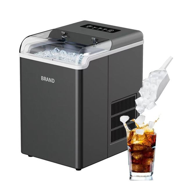 Household Kitchen Electric Ice Maker 9pcs Bullet Shape Ice Maker With Ice Basket and Spoon