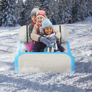 Toboggan gonflable commercial personnalisé avec base en caoutchouc rainurée, luge gonflable à air pour la vente - Product Image 2