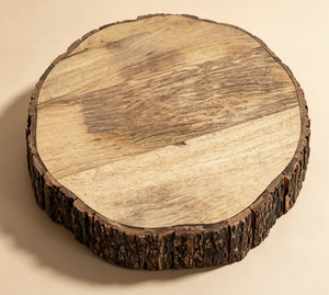 <span class=keywords><strong>Planche</strong></span> <span class=keywords><strong>à</strong></span> <span class=keywords><strong>découper</strong></span> ronde en <span class=keywords><strong>bois</strong></span> écologique <span class=keywords><strong>avec</strong></span> bord naturel, épaisse, pour préparer et servir - Product Image 2