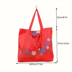 Custom Eco-Friendly Foldable Grocery <b>Tote</b> Bag Reusable Folding Shopping for Daily Use - Product Image 3