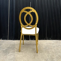 Chaise de banquet élégante pour la vente, chaise d'hôtel, chaise de mariage, chaises Phénix dorées