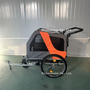 पालतू ट्रेलर गाड़ी Foldable कुत्ते बिल्ली साइकिल ट्रेलर 1 में 2 के लिए बाइक साइकिल ट्रेलर घुड़दौड़ पालतू डॉग कार्ट - Product Image 2