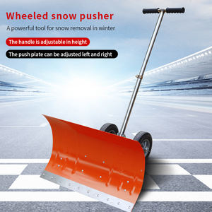 Pala de nieve empujada a mano con ruedas, pala de nieve grande, herramienta de eliminación de nieve, equipo de eliminación de nieve, tabla de empuje de nieve, arma mágica, - Product Image 2