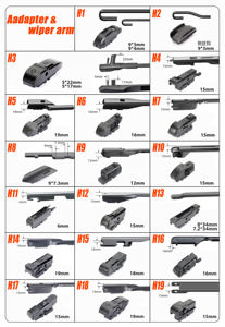 Escobilla Limpiaparabrisas sin Estructura Personalizada de Fábrica OEM, Más Ajustable, Disponible en 14-28 Pulgadas con 19 Adaptadores para Múltiples Modelos de Coche OEM - Product Image 6