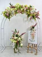 Boule de fleurs artificielles en soie colorée personnalisée pour mariage d'automne, centres de table floraux pour décoration de table, fournitures pour cérémonie et événements