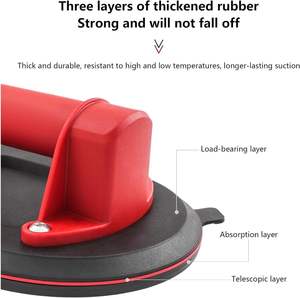 Elevador de ventosa Manual eléctrico de 10 pulgadas con pantalla LED Carga máxima de 260kg para baldosas de granito de vidrio grandes de Metal - Product Image 4