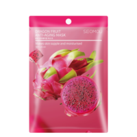 Seomou Oem Fruit Gezichtsmasker Organische Vitamine C Sheet Masker Vorm En Gezicht Gebruik Hydraterende Koreaanse Gezichtsmasker