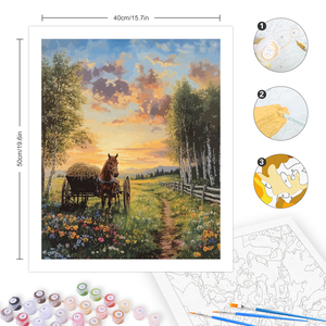 CHENISTORY <span class=keywords><strong>Peinture</strong></span> par numéros Lac, images DIY par numéros, paysage à peindre sur toile pour la décoration intérieure - Product Image 5