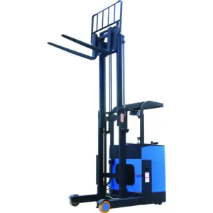 Everlift reach kamyon forklift 1.5t 2t elektrikli istifleme aracı standı ve oturmalı forklift  ile 5m5.5m 6m üçlü direk