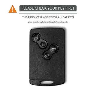 Étui de clé en silicone pour <span class=keywords><strong>Renault</strong></span> Mégane 3 Laguna Fluence NEMA <span class=keywords><strong>Clio</strong></span> 4 Captur Zoe, protection de clé à 4 boutons, porte-clés - Product Image 6