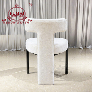 Chaises longues rembourrées avec structure en aluminium pour salle de banquet et restaurant - Product Image 3