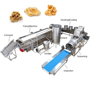 เครื่องผลิตหนังหมูทอดกรอบ/หนังปลาอัตโนมัติสำหรับอุตสาหกรรม พร้อมสายการผลิตแบบปรับแต่งได้ - Product Image 1