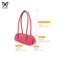 Bolso de sobaco de cuero vacuno para mujer, bolso de lujo de un solo hombro con cremallera, logo personalizado