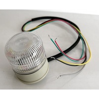 3 색 led 신호 타워 라이트 dc12v 24v PC 커버 led 비콘 타워 신호등 기계 경고 비콘 조명 부저