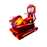 Machine de jeu d'arcade de course de simulateur de moto à pièces populaire amusant en bois et en métal divertissement pour enfants
