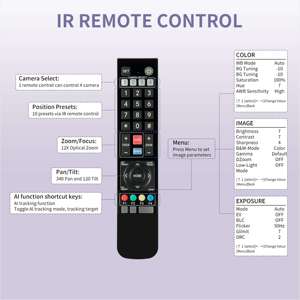 Feelworld กล้อง USB10X HD USB PTZ 10X ซูมออปติคอล70 ° มุมมองสำหรับห้องประชุมบริการ OEM/ODM - Product Image 2