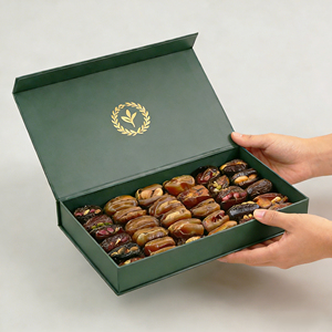 Coffrets Cadeaux Rigides de Luxe Ramadan pour Chocolats avec Grille et Fenêtre Transparente, Emballages Magnétiques pour Dattes Gourmandes et Boîtes à Truffes Sucrées - Product Image 2