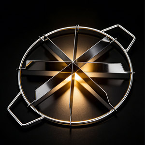 Utensile da Forno Personalizzato, Taglierina per Torte a 6/7/8 Fette, Marcatore <span class=keywords><strong>di</strong></span> Porzioni, Pressa Manuale per Impasto, Tagliapizza Rotondo - Product Image 3