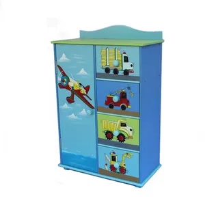 On Sale Princess Baby Wardrobe Wooden Fairy Coat Wardrobe Storage Cabinet for girls and boys