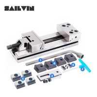 Étau de précision modulaire manuel SAILVIN série GT GT100/GT150/GT125/GT175/GT200 pour centres d'usinage, matériau 20CrMnTi, HRC58-62