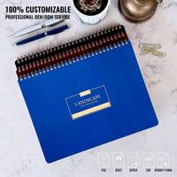 Carnet de notes A5 personnalisé en gros, format horizontal, reliure spirale, bloc-notes de bureau, papeterie, cadeau OEM