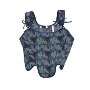 Nuevo estilo de otoño: Top corsé versátil con cuello halter y diseño de espina de pescado teñido con hilo, cinturón corsé ODM con cremallera y botones para moldear la cintura. - Product Image 4