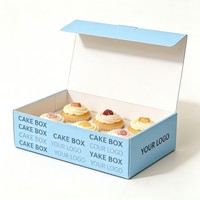 Boîte d'emballage alimentaire pliable et recyclable pour donuts, biscuits, gâteaux au chocolat, desserts et snacks – Vente en gros, qualité alimentaire, économique