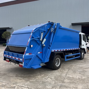 Dongfeng รถบรรทุกอัดขยะดีเซล4x2กำหนดเองได้ความจุ7 CBM 240L 660ลิตรสีฟ้า - Product Image 5