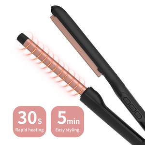 2 en 1, peine caliente eléctrico portátil, plancha plana <span class=keywords><strong>y</strong></span> cepillo para el pelo, Alisador, placa <span class=keywords><strong>de</strong></span> cerámica, pantalla LED <span class=keywords><strong>y</strong></span> LCD para uso en hoteles - Product Image 5
