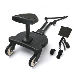 Opvouwbare kinderwagen met vierkleurige wielen, extra pedaal, sta-plank, <span class=keywords><strong>buggy</strong></span> van plastic, geschikt voor kinderen van 3 jaar. - Product Image 2