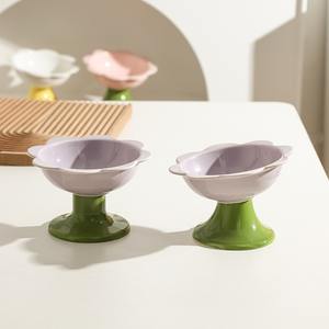 Bol d'alimentation en céramique durable pour chats et chiens, très vendu, portable, pour usage intérieur, forme de bouteille arrondie, emballé en boîte - Product Image 2