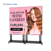 Écran LED motorisé pliable CANBEST CJ LIFT P1.25 P1.56 P1.875 pour affichage de posters, idéal pour les présentations en conférences d'entreprise