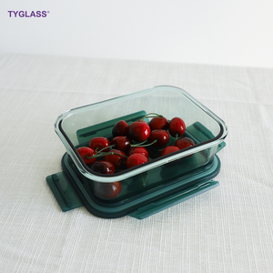 Tùy Chỉnh Bán Buôn Khóa Nắp Thủy Tinh Borosilicate Nhà Bếp Thực Phẩm Lưu Trữ <span class=keywords><strong>Container</strong></span> Hộp Bộ Kín <span class=keywords><strong>Container</strong></span> Cho Người Lớn Hộp Ăn Trưa - Product Image 3