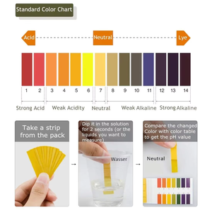 Sy กระดาษลิตมัสวัดค่า <span class=keywords><strong>pH</strong></span> สากลสำหรับทดสอบแถบสีสำหรับช่วง0-14 - Product Image 3