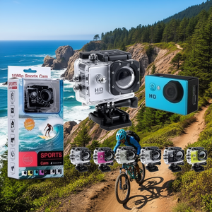 กล้องแอคชั่นสปอร์ต 1080p HD พร้อมเคสกันน้ำสำหรับกิจกรรมกลางแจ้ง - Product Image 2