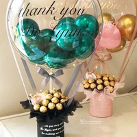 DIY Bobo Ball Balloon Flower Basket Hug Bucket Valentine's Day Mother's Day Atmosphere Decoration Party Gifts