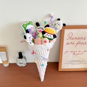 Adorable Ramo de Peluche de Animales Peludos, Juguetes de Peluche Suaves Arreglados, Regalo Ideal para Cumpleaños y Día de San Valentín - Product Image 4
