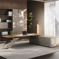 Table de bureau moderne Design haut de gamme Executive L-ShapedCeo Mobilier de bureau Table d'ordinateur de bureau Design Bureau et chaise