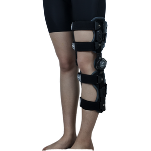 医療用ヒンジ付き膝サポートブレース調整可能変形性関節症オフロード膝ブレース骨折 - Product Image 2