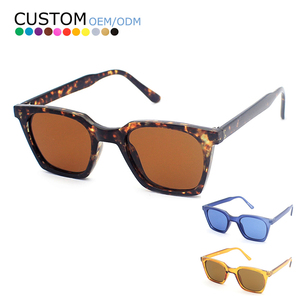 Colorful Transparent Designer Men Sun Glasses UV400 Retro Square Frame Males <b>Sunglasses</b> - Product Image 1