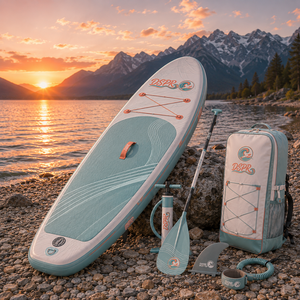 Planche de SUP écologique et portable, idéale pour la détente aquatique et les excursions panoramiques, crée une ambiance décontractée. - Product Image 5