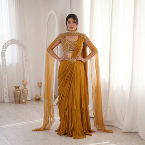 Luxury Wedding Party Wear Fashion Designer Pure Banarasi Copper Zari Weaving Soft Silk Saree From Indian Manufacturer - Product Image 1